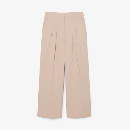 Pantalón flare fit con pinzas Lacoste para dama