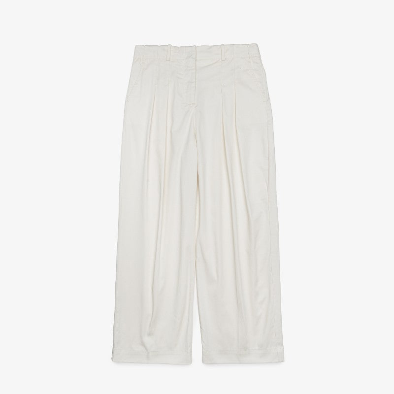 Pantalón flare fit con pinzas Lacoste para dama