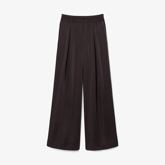 Pantalón satén oversize fit Lacoste para dama