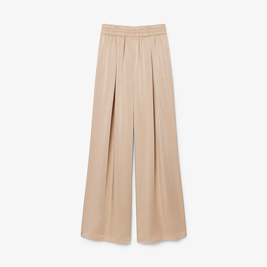 Pantalón satén oversize fit Lacoste para dama