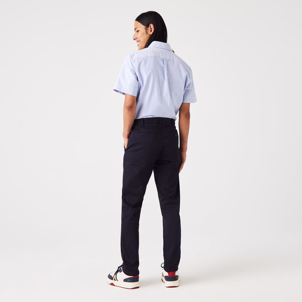 Pantalon lacoste largo slim fit de algodon strech