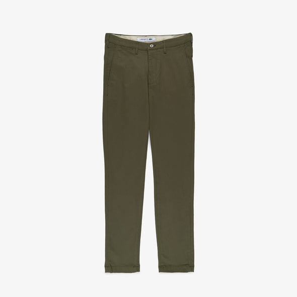 Pantalon lacoste largo slim fit de algodon strech