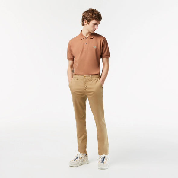 Pantalon lacoste largo slim fit de algodon strech