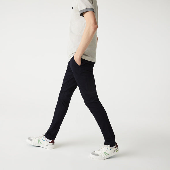 Pantalon lacoste largo slim fit de algodon strech