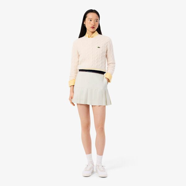 Falda twill con tablas Lacoste