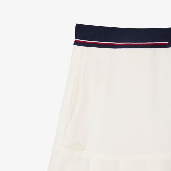 Falda twill con tablas Lacoste