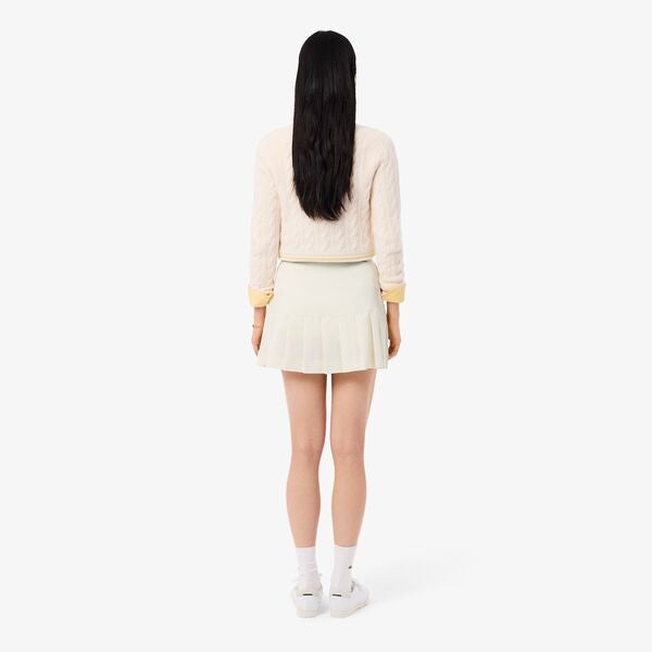 Falda twill con tablas Lacoste