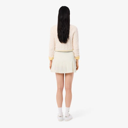 Falda twill con tablas Lacoste