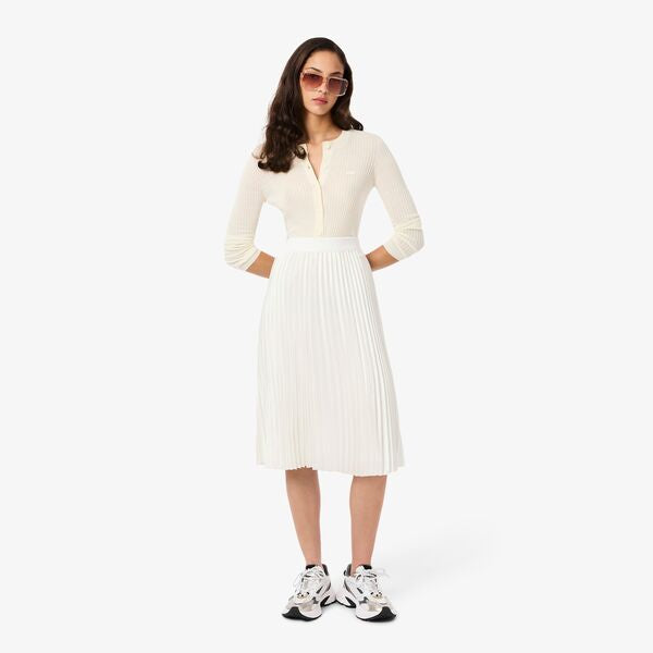 Falda twill con tablas Lacoste