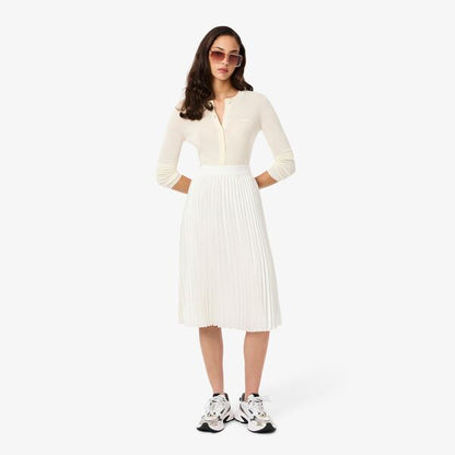 Falda twill con tablas Lacoste