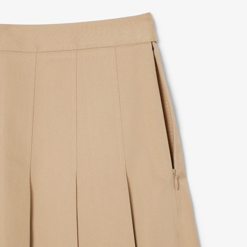 Falda twill con tablas Lacoste