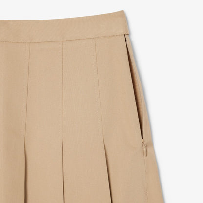 Falda twill con tablas Lacoste