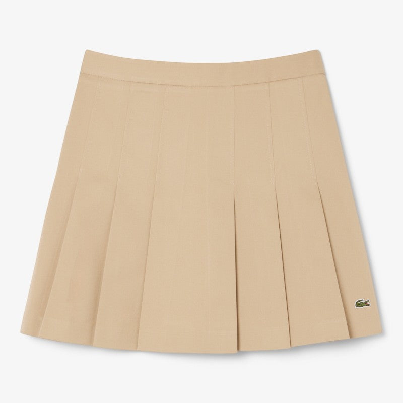 Falda twill con tablas Lacoste