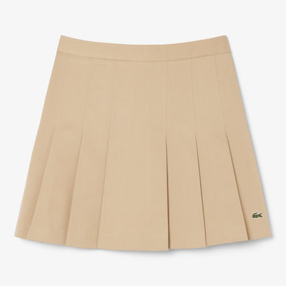 Falda twill con tablas Lacoste