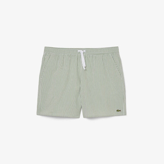 Traje de baño rayado seersucker Lacoste