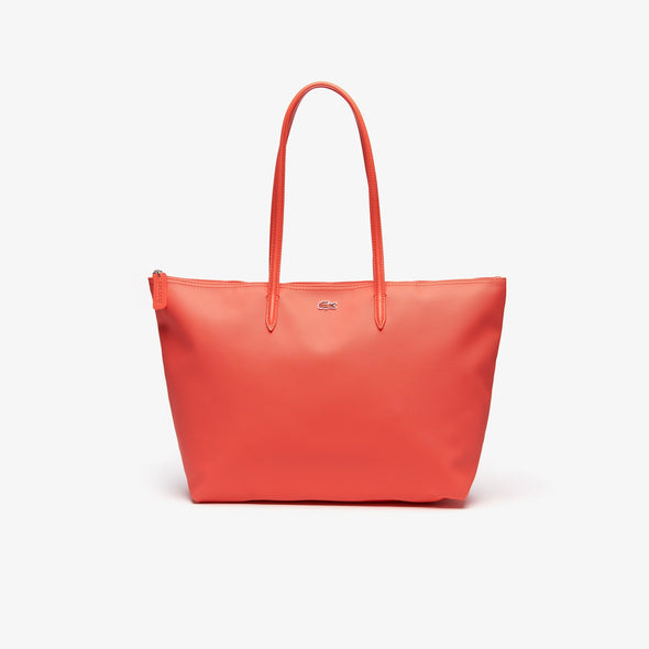 Bolso tote l12.12 concept pequeño para mujer con cremallera