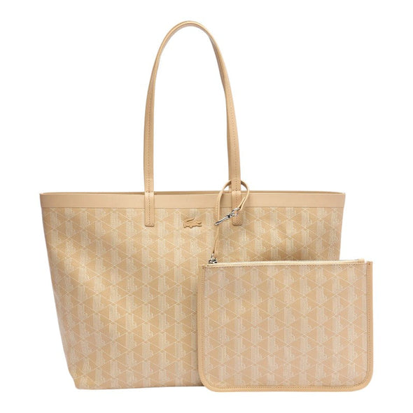 Bolso tote zely mediano de lona revestida con monograma