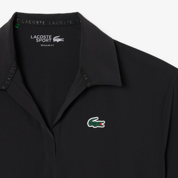 Camiseta tipo polo Lacoste de tafetán manga corta para dama