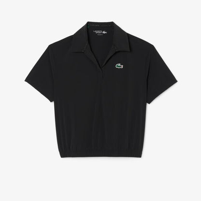 Camiseta tipo polo Lacoste de tafetán manga corta para dama