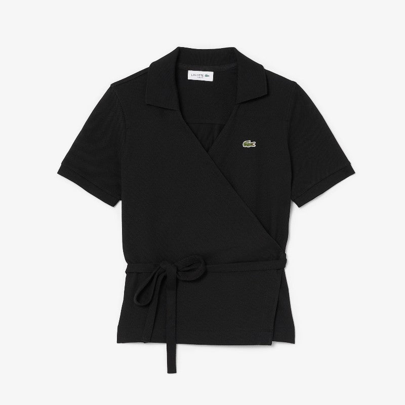 Camiseta tipo polo Lacoste wrap lisa