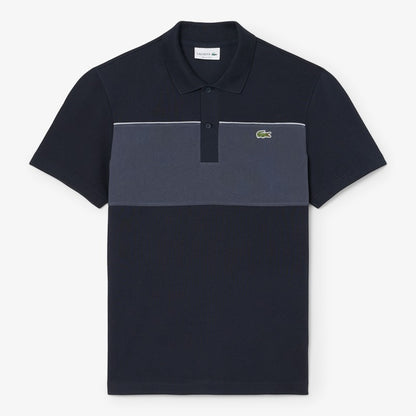 Suéter tipo polo Lacoste color block