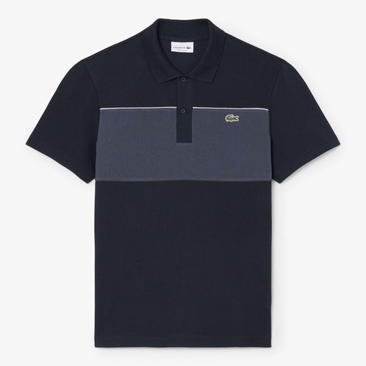 Suéter tipo polo Lacoste color block