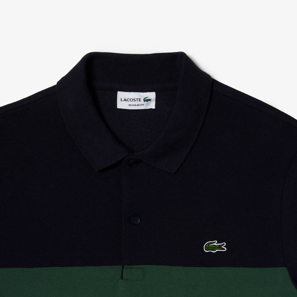 Polo lacoste en pique de elastico con estampado de la marca