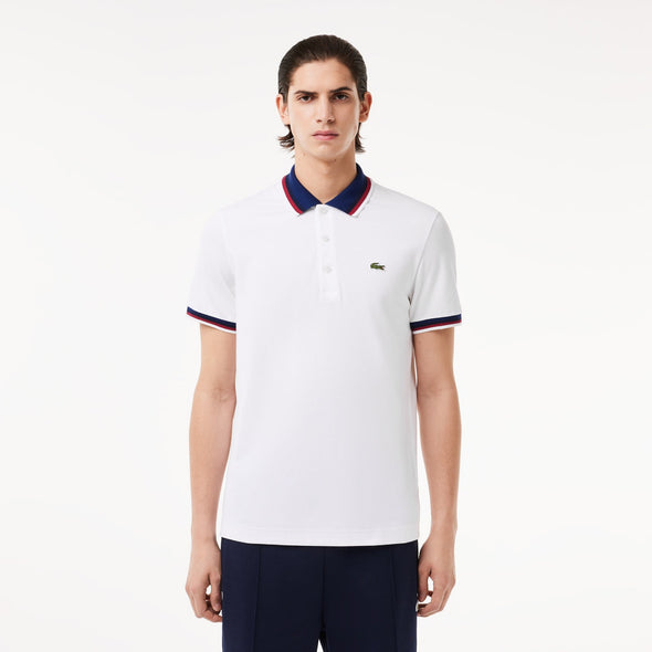 Polo lacoste regular fit con cuello a contraste