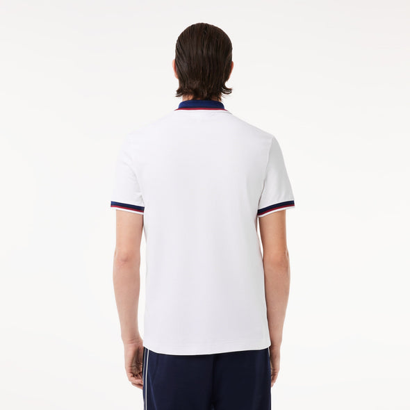 Polo lacoste regular fit con cuello a contraste