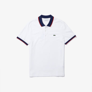 Polo lacoste regular fit con cuello a contraste