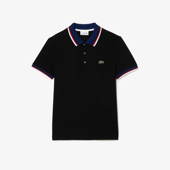 Polo lacoste regular fit con cuello a contraste