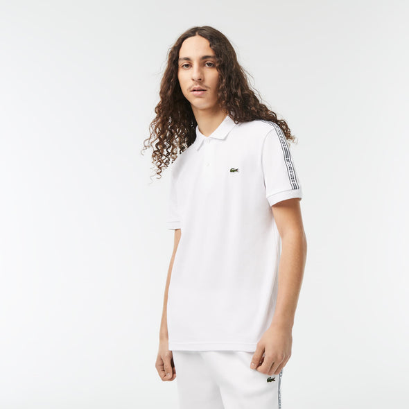 Polo lacoste de hombre en pique rayas y logo