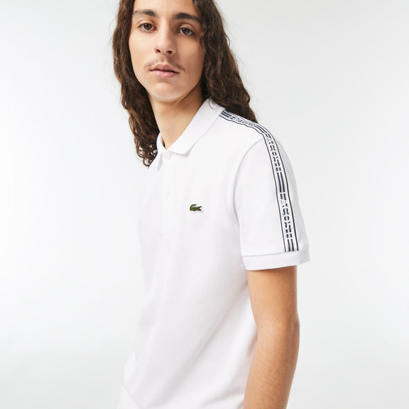 Polo lacoste de hombre en pique rayas y logo