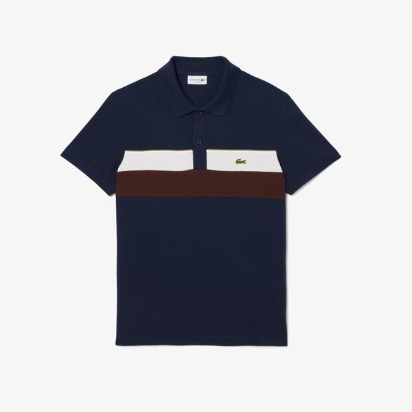 Camiseta tipo polo Lacoste petit pique color block
