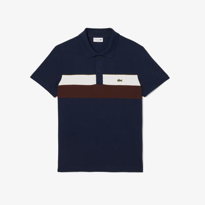 Camiseta tipo polo Lacoste petit pique color block