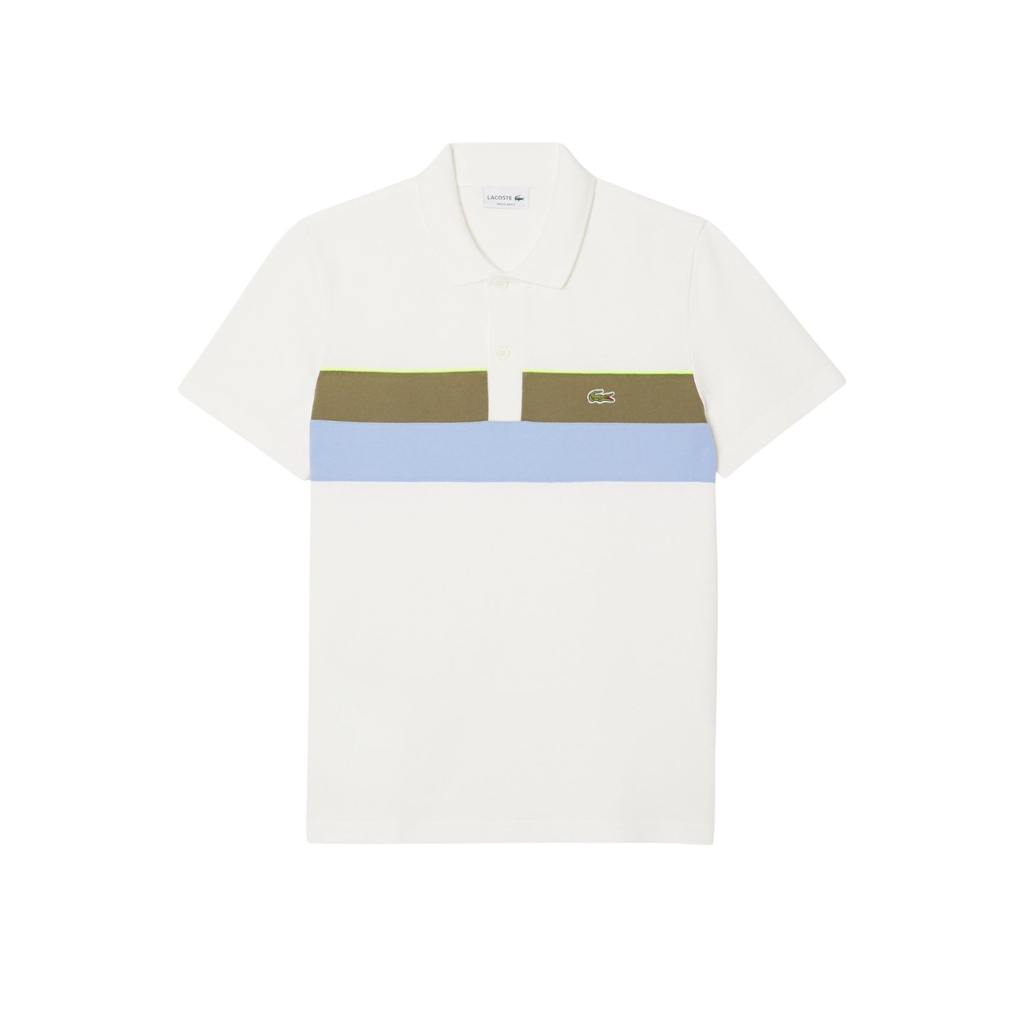 Camiseta tipo polo Lacoste petit pique color block