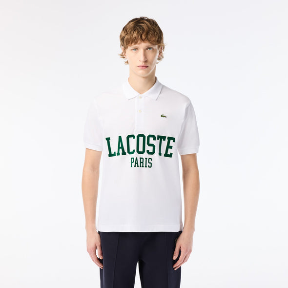 Polo lacoste original l.12.12 de pique flocado