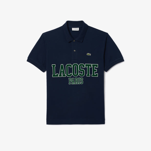 Polo lacoste original l.12.12 de pique flocado