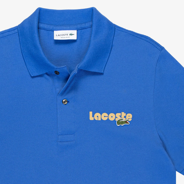 Polo lacoste original l.12.12 con efecto lavado en pique de algodon