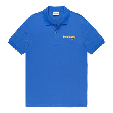 Polo lacoste original l.12.12 con efecto lavado en pique de algodon