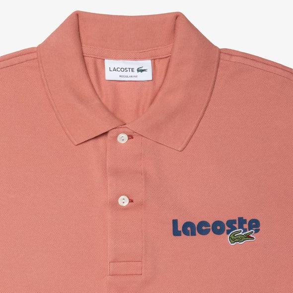 Polo lacoste original l.12.12 con efecto lavado en pique de algodon
