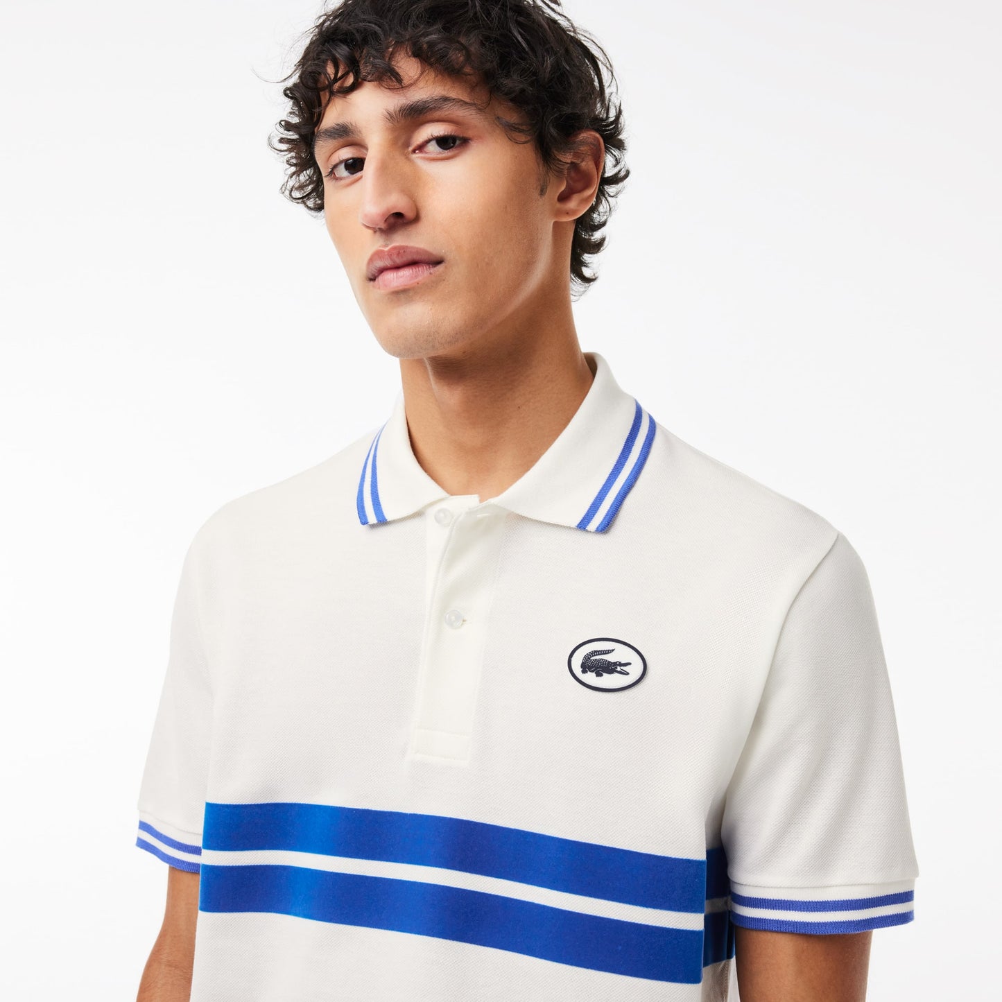 Camiseta tipo polo Lacoste original L.12.12 con insignia