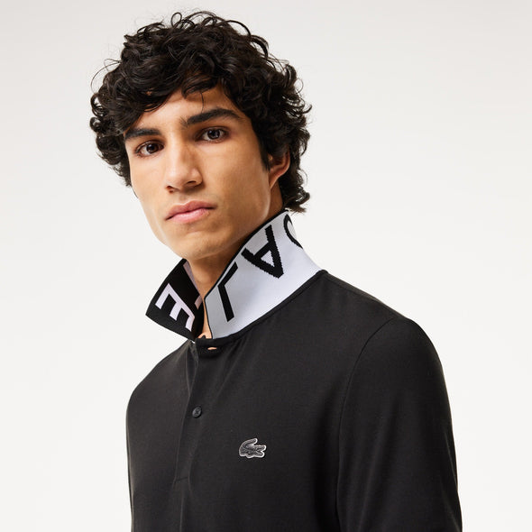 Polo lacoste movement con cuello de jacquard