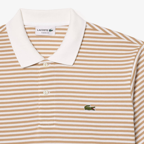 Polo lacoste original l.12.12.de algodón con rayas