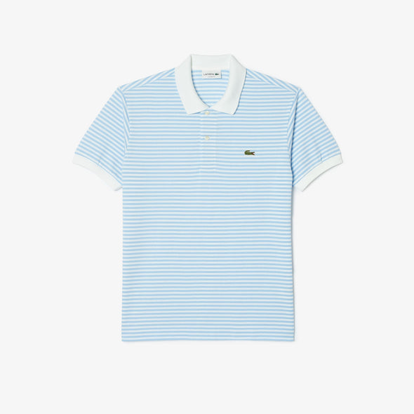 Polo lacoste original l.12.12.de algodón con rayas