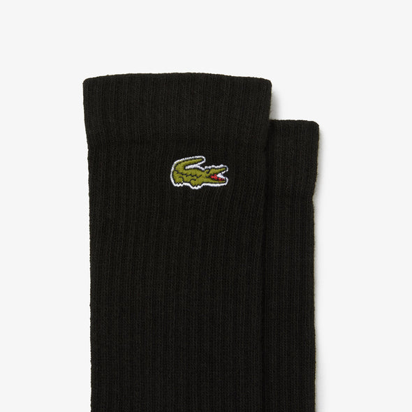 Pack de tres pares de calcetines de hombre lacoste sport corte alto