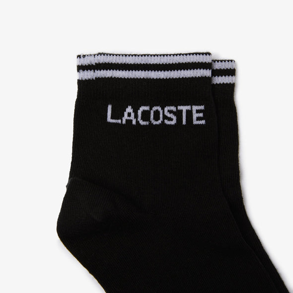 Pack de 2 pares de calcetines de hombre lacoste sport de corte bajo en algodón