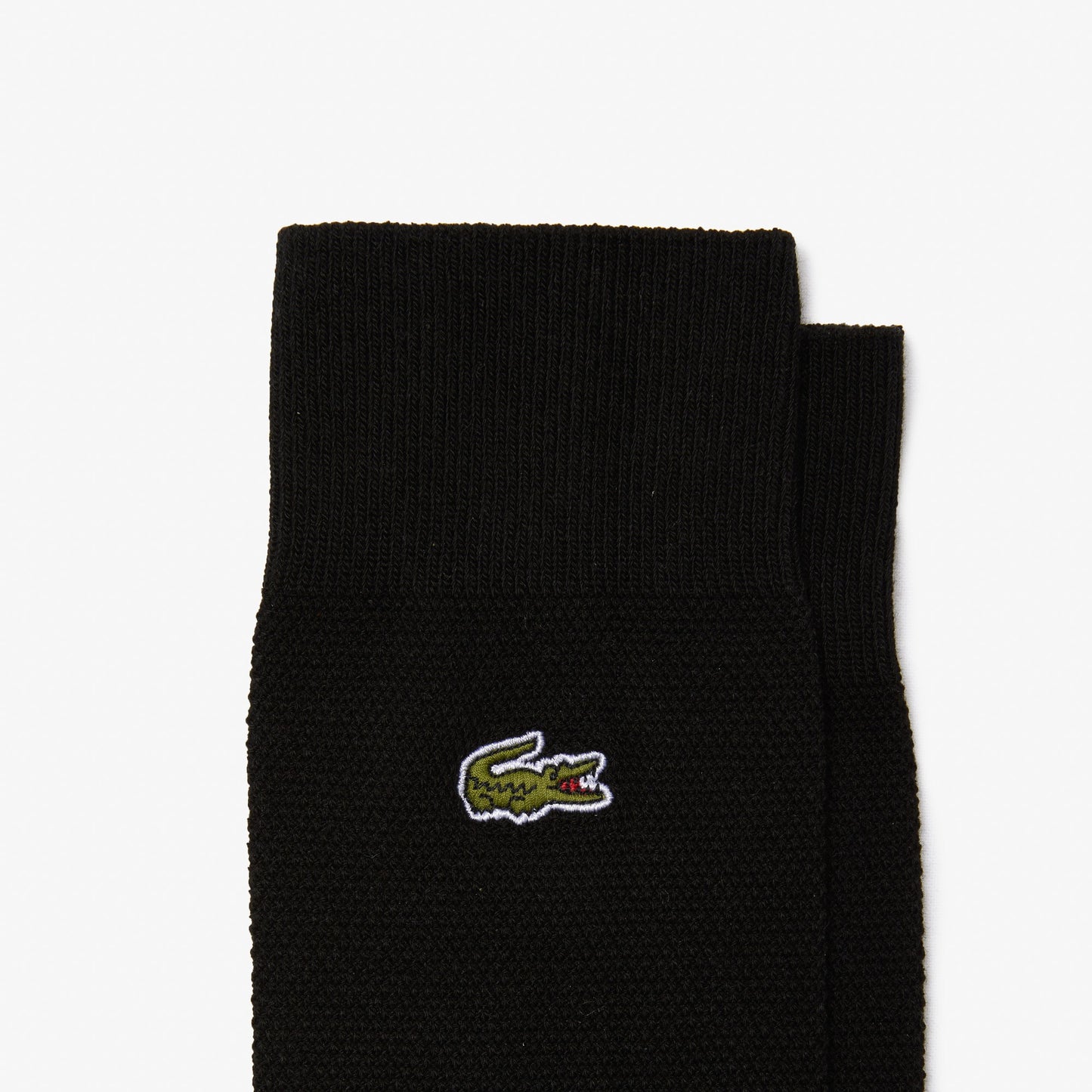 Pack de 3 medias Lacoste de corte alto en piqué de algodón