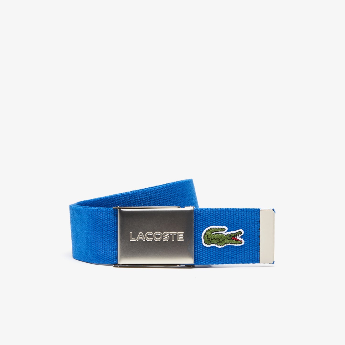 Cinturón Lacoste de textil con hebilla grabada