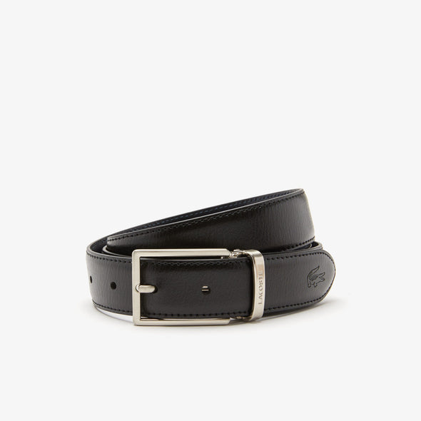 Cinturon lacoste en cuero para caballero